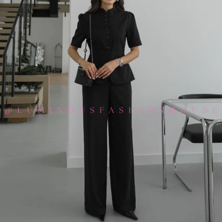 Black Buttoned Dress